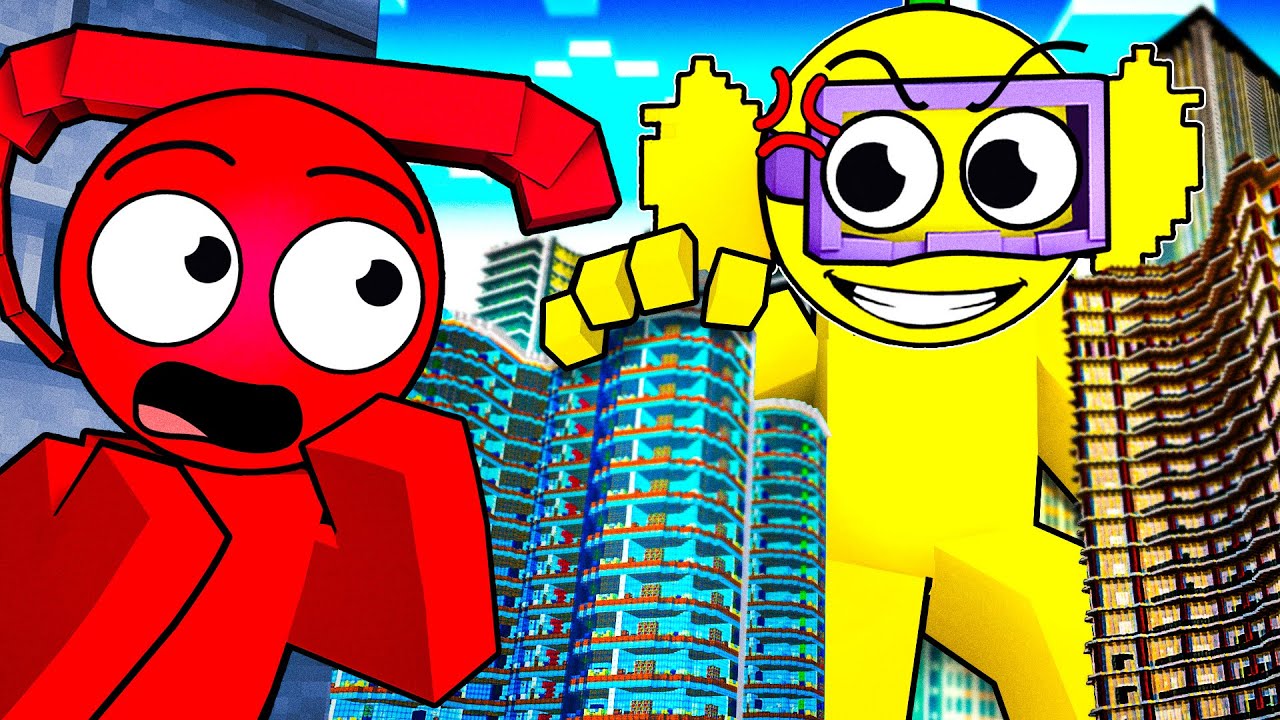 TINY vs GIANT Hide and Seek in Minecraft!