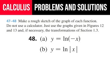 48. Make a rough sketch of the graph of each function. Do not use a calculator. Just use the graphs