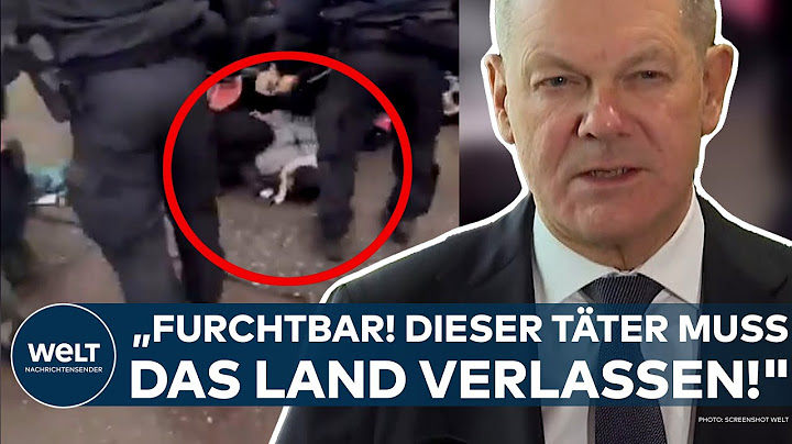 MÜNCHEN: "Furchtbarer Anschlag! Dieser Täter muss das Land verlassen!" Kanzler Scholz zum Anschlag