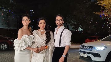 Rupali Ganguly Harsh Rajput Aneri Vajani come at Rushad Rana and Ketki Wedding ceremony