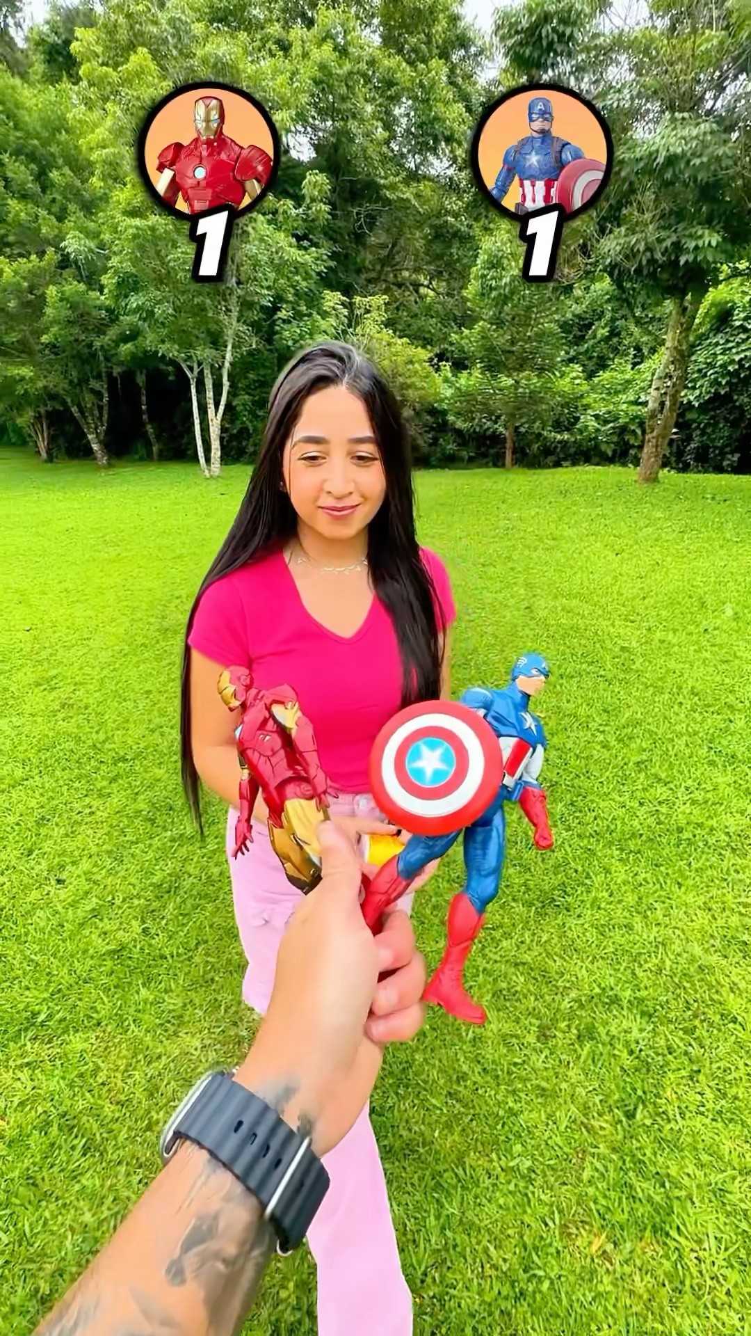 Homem de Ferro ou Capitão América? #shorts
