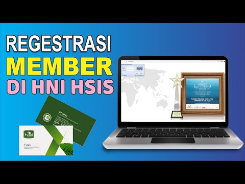 Cara Registrasi member baru  di hsis hni hpai