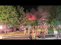 🔥 5th alarm fire in a large apartment complex on Brunswick Street in the West Island of Montreal