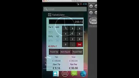 Android App Tip Calculator