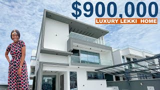 Inside ₦450 MILLION ($937,500) 5 Bedroom Luxury home in Lekki, Lagos Nigeria