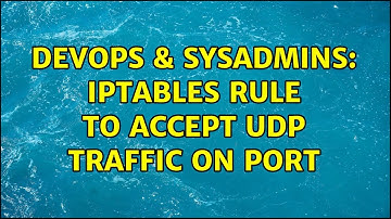 DevOps & SysAdmins: iptables rule to accept udp traffic on port (2 Solutions!!)