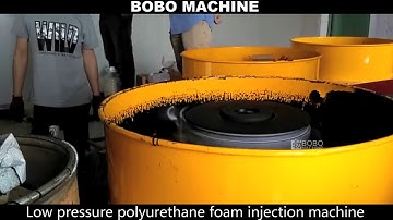 Low pressure polyurethane foam injection machine used for PU tire