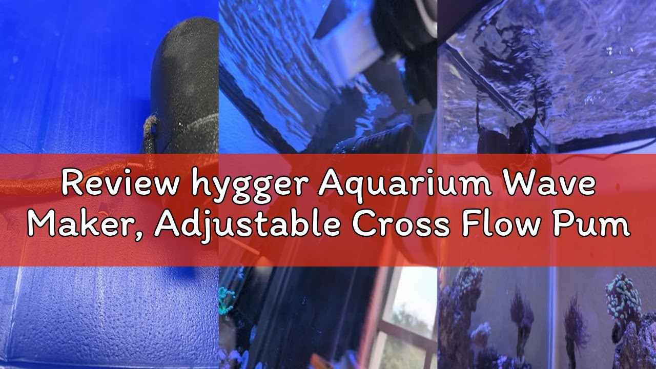 Review hygger Aquarium Wave Maker, Adjustable Cross Flow Pump with LED Display Controller, Magnetic