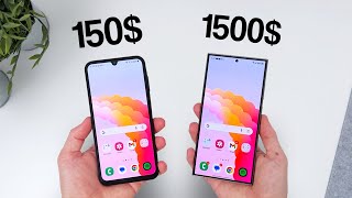 150$ vs 1500$ Samsung Phone! by George Lock 1,461 views 1 month ago 7 minutes, 12 seconds
