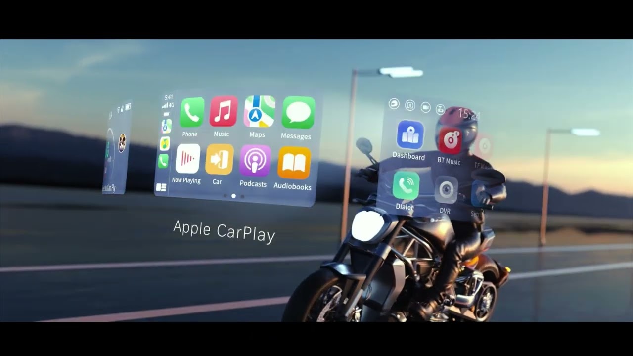 MOTOEYE_E6 motorcycle helmets hud 360°c SHOW 1080P ，software UI show
