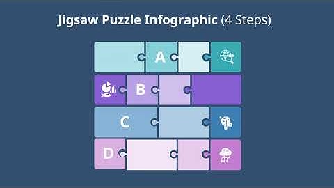 Jigsaw Puzzle Infographic Diagram Animation Templates