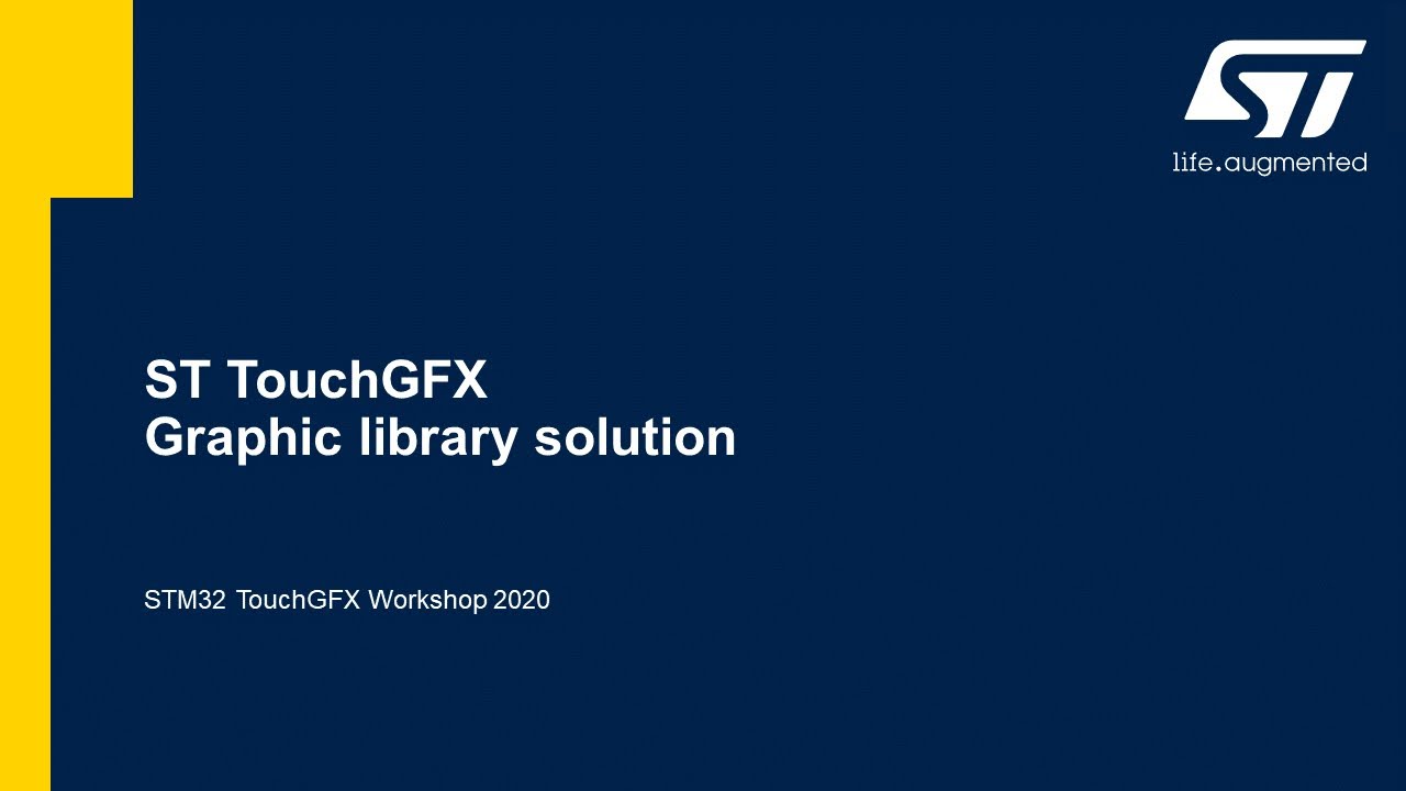 STM32 Graphics Workshop - 3 TouchGFX basic information - YouTube