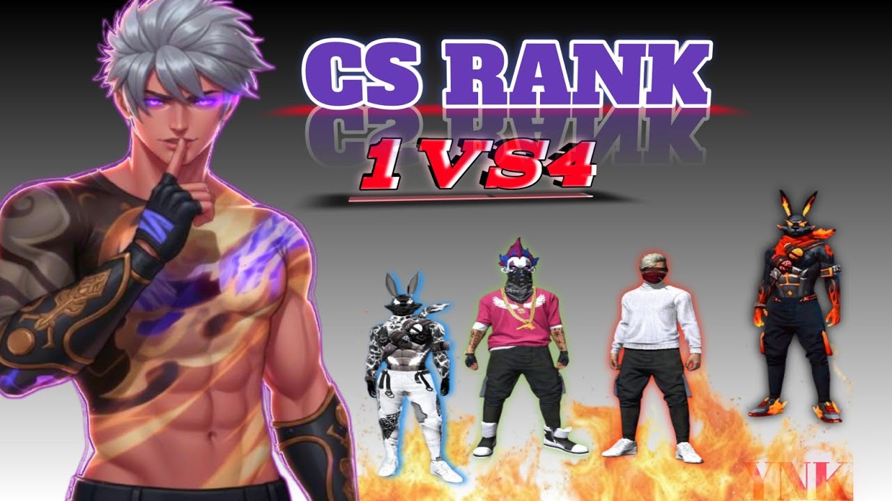 free fire cs rank 1vs4 tips and tricks |how to win every cs rank in ...