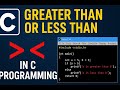 The third video of the c-programming on greater than or less than find?