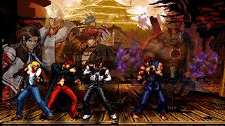 Kyo,Iori,Terry vs Evil Ryu