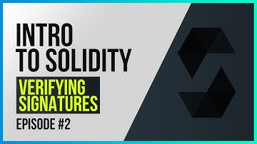 Verifying Hash Signatures - Solidity Tutorial | Intro to Solidity #2