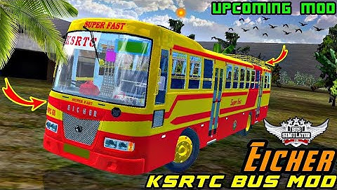 New Eicher Ksrtc Bus Mod || Verity Bus Mod For Bussid || #Bussidmods