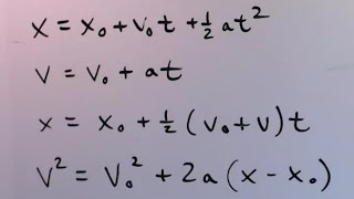 Kinematics Equations - How to Choose