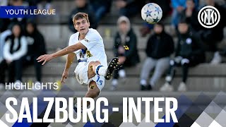 BERENBRUCH MASTERPIECE 🔥 | SALZBURG 1-1 INTER | U19 HIGHLIGHTS | UEFA YOUTH LEAGUE 23/24 ⚽⚫🔵