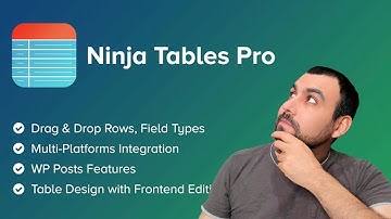 Advance tables for WordPress WP Ninja Tables