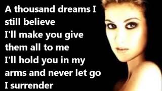 Celine Dion - I SURRENDER+LYRICS.mp4