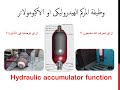 فايدة المركم الهيدروليكى او الاكيومولاتر فى دوائر الهيدروليك Hydraulic Accumulator Function 