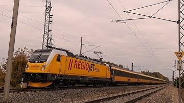 Trains at the Czech–Austrian Border November 2025, Czech Republic | RegioJet, ÖBB, ČD, JMK