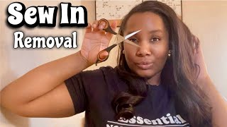 How To Take Out A Sew In | Beginner Friendly! | I Am Fee Tv