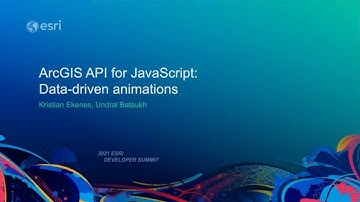 ArcGIS API for JavaScript: Data-Driven Animations