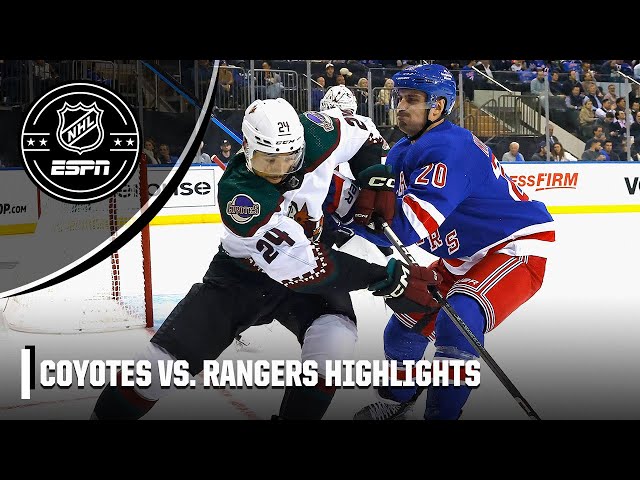 Pregame Notes: Rangers vs. Coyotes