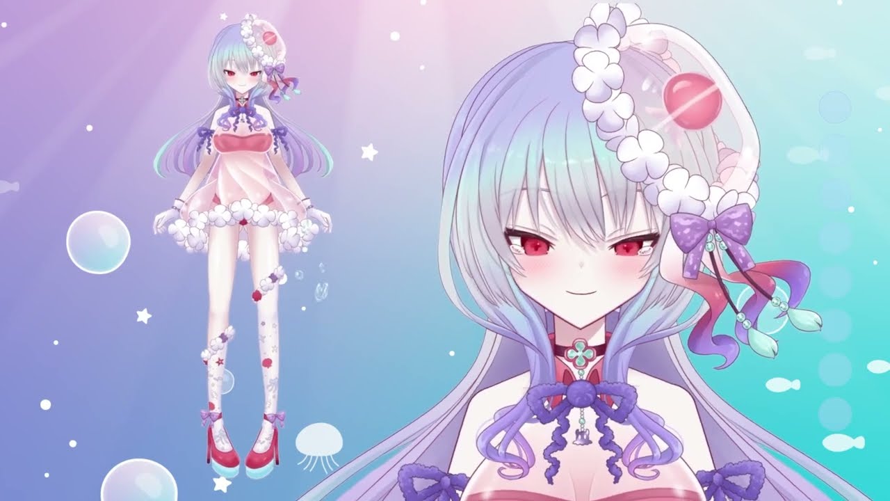 Live2D Showcace】月海ふわさま - VtubeStudio【nizima】 - YouTube
