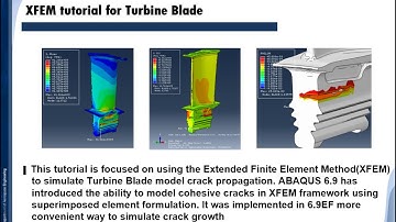 16-10 ABAQUS tutorial | XFEM | Turbine Blade | Fracture Mechanics | VCCT