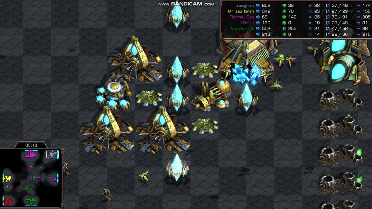 Trai P1 phá BC cổng của VNmau ko ok, MrSâu Z9 rush P3, TúNguyễn Z7 cứu, Neverlose_H T6 hiêp Yêu P12.