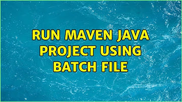 run maven java project using batch file