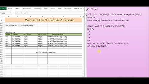 How to Rename multiple  files by using batch files