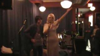Katie Pentek singing Happy Birthday to Mike Lefton as Marilyn Monroe at the Blue Moon
