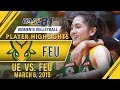 UAAP 81 WV: Rookie Lycha Ebon drops career-high 21 pts in FEU win | March 6, 2019