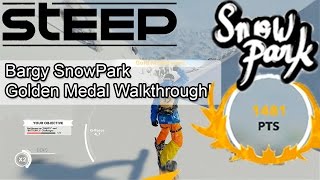 Steep - Bargy SnowPark Golden Medal Walkthrough!