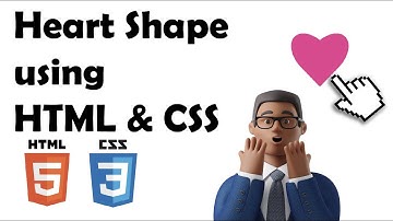 html css heart shape | css heart shape | heart shape using css | Heart Shape Using CSS Easy Tutorial
