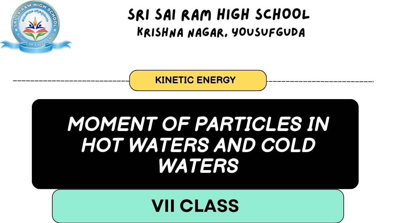MOMENT OF PARTICLES IN HOT WATERS AND COLD WATERS | ACTIVITY BY  VII CLASS STUDENTS |