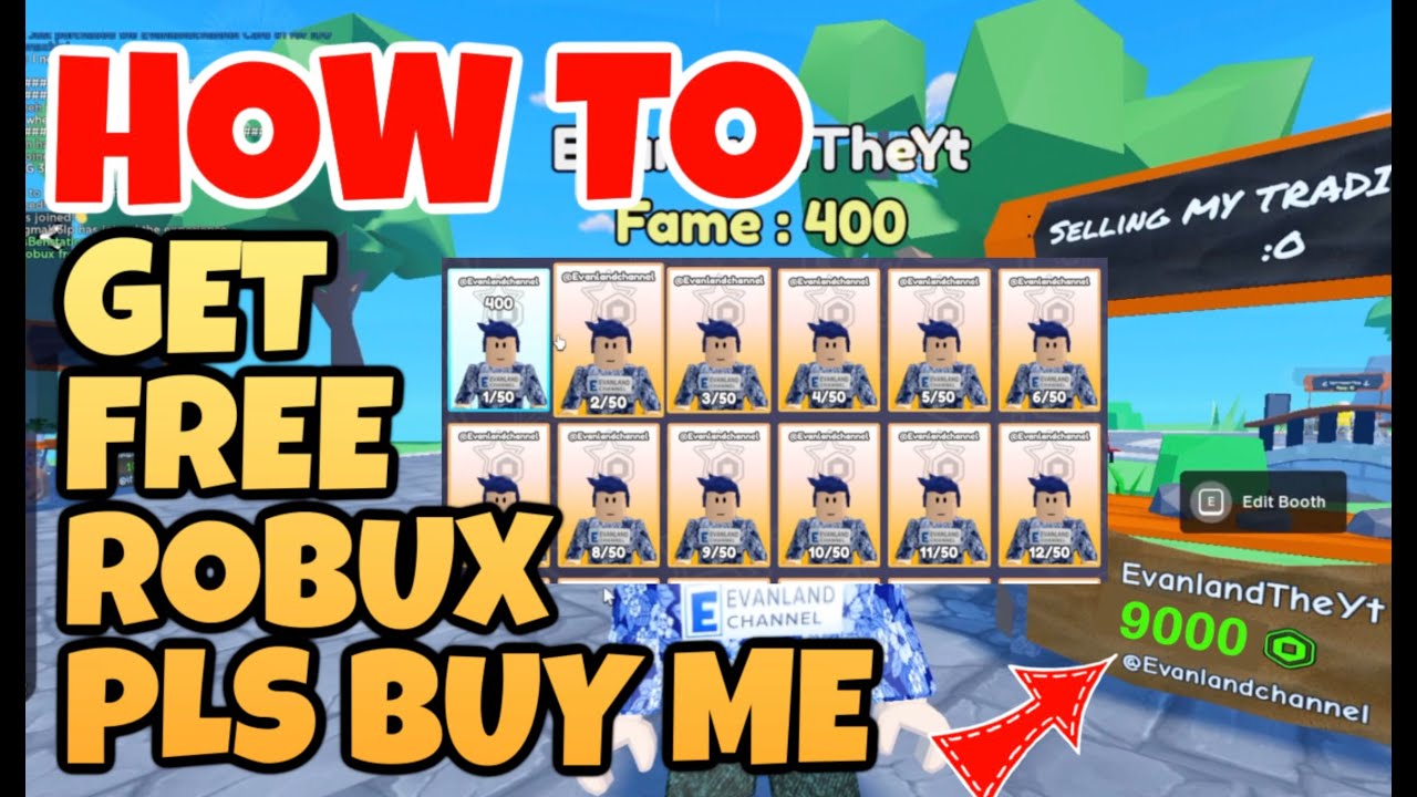 HOW TO GET FREE ROBUX IN PLS BUY ME ROBLOX - YouTube
