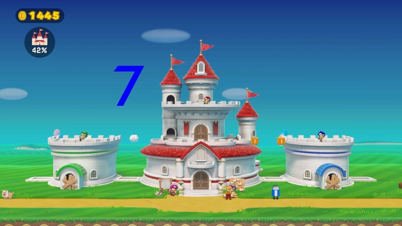 Super Mario Maker 2: Story Mode 100% Walkthrough Part 7 [Main Hall Roof ...