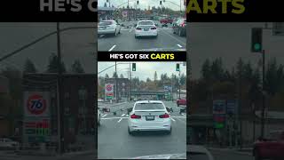 Drivers mad at homeless man train that blocked them 😲