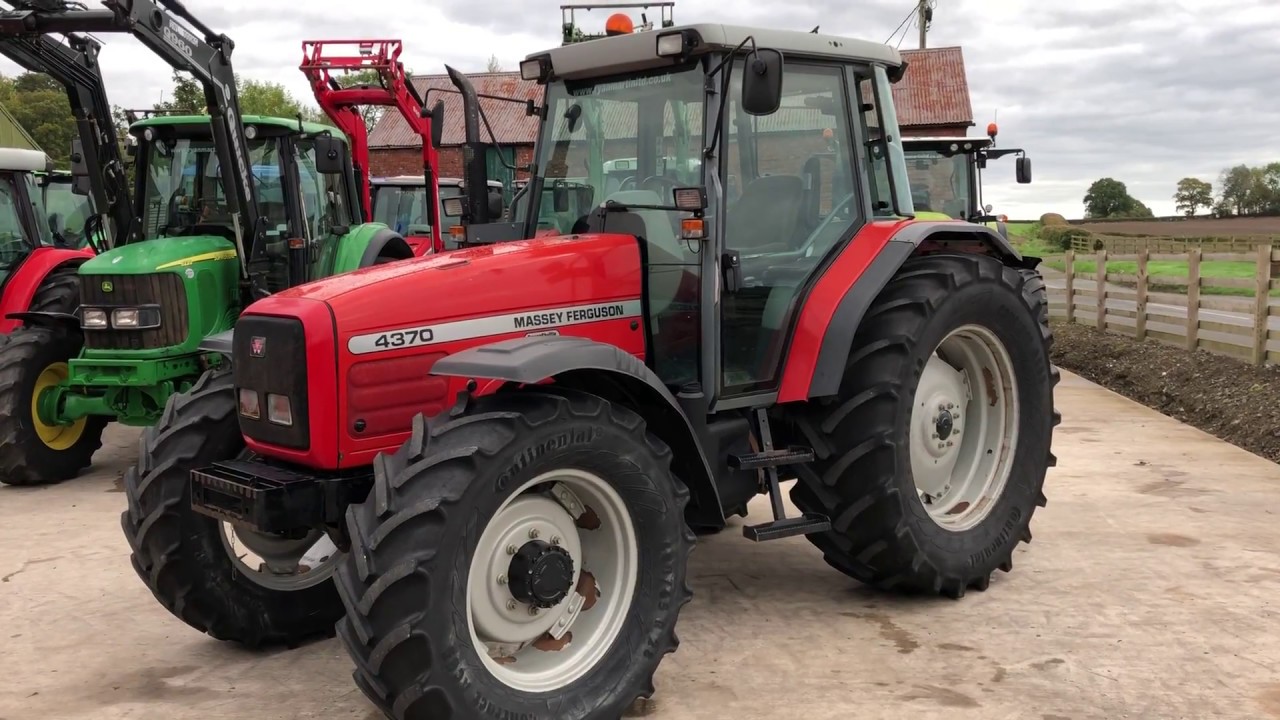 2002 massey ferguson 4370 tractor 2500 hours only - YouTube