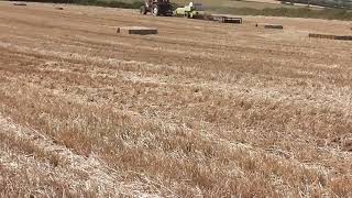 Fiat 880/5 dt baling spring barley straw September 2020