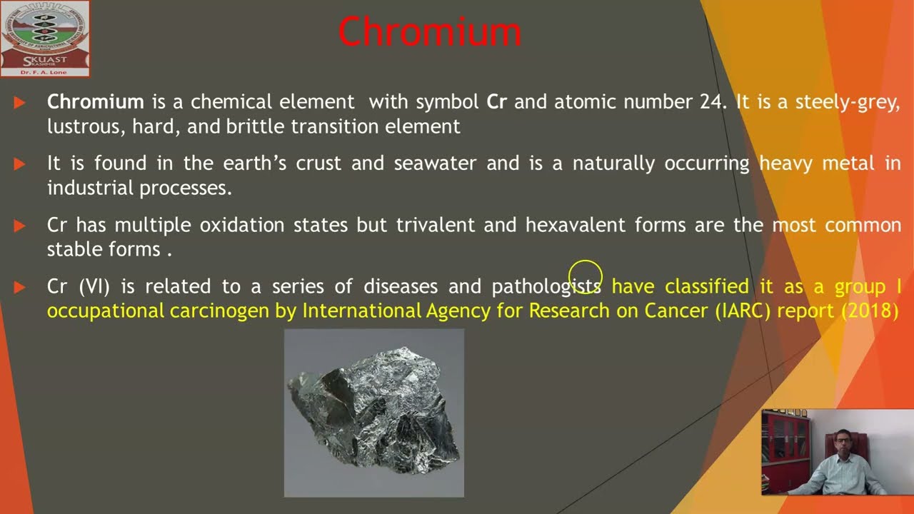 Chromium pollution