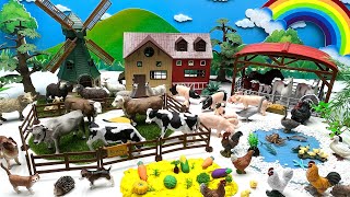 Farm Small World Diorama With Animals And Windmill | Cow Pig  Horse