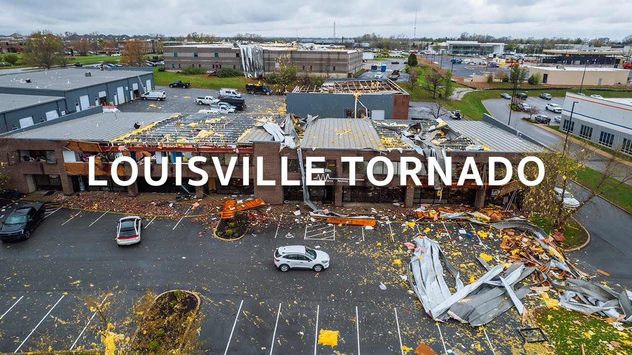 Louisville, Kentucky Tornado Damage Drone Video