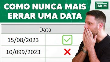 Como aceitar apenas datas corretas no Excel [Aula 202]