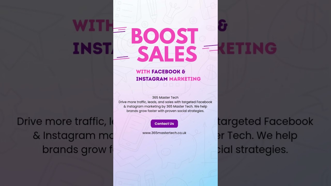 Boost Sales with Facebook & Instagram Marketing | 365 Master Tech.